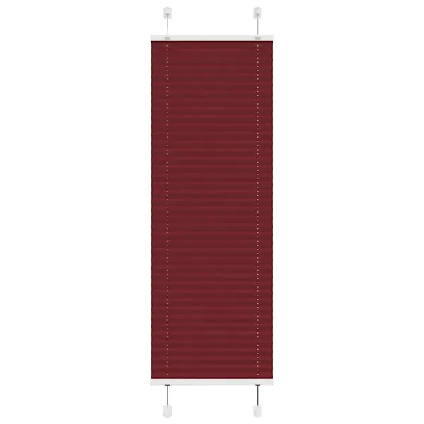 Store plissé rouge bordeaux 50x150 cm largeur du tissu 49,4 cm