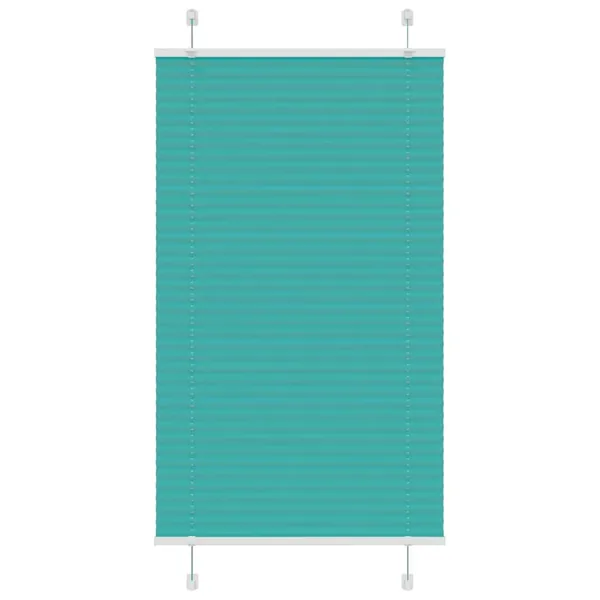 Store plissé vert pétrole 75x150 cm largeur du tissu 74,4 cm