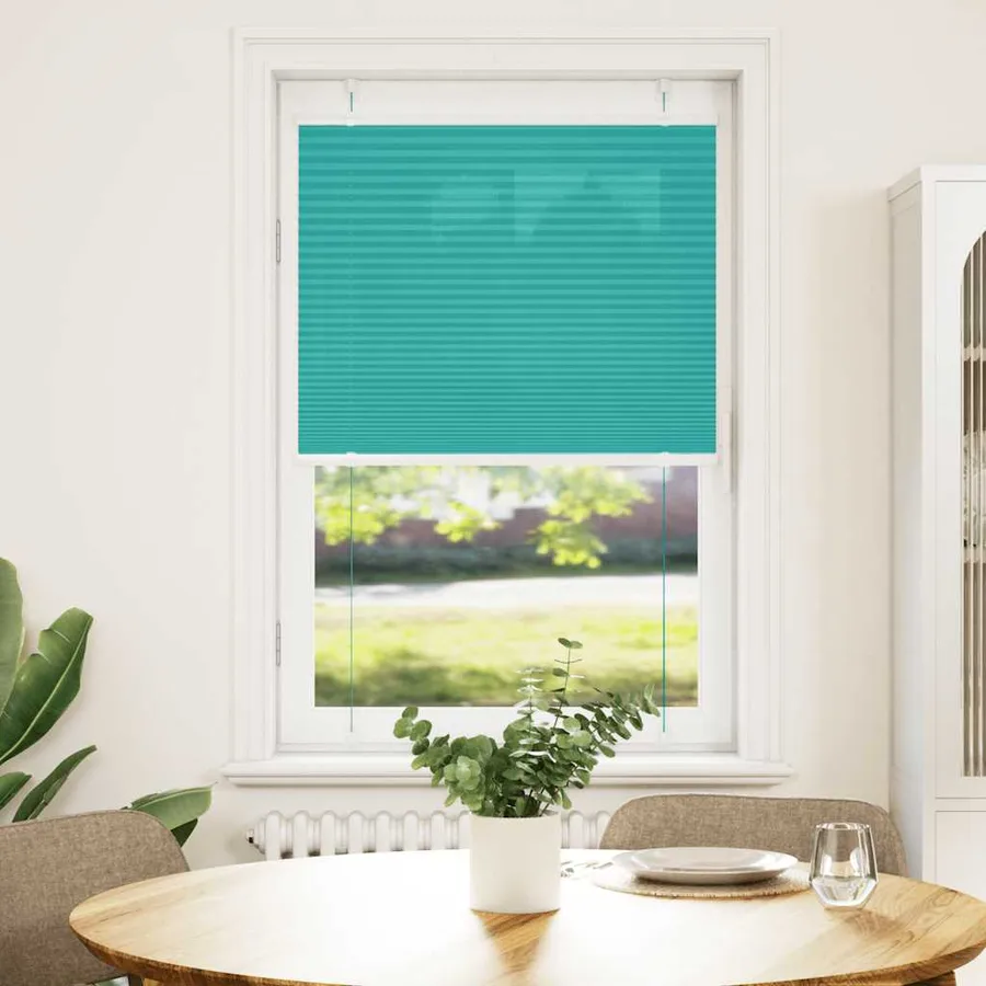 Store plissé vert pétrole 75x150 cm largeur du tissu 74,4 cm - 2