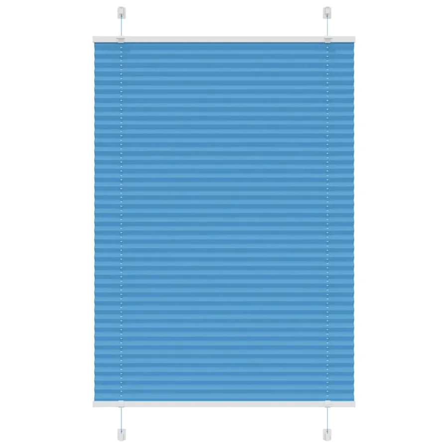 Store plissé bleu 90x150 cm largeur du tissu 89,4 cm polyester