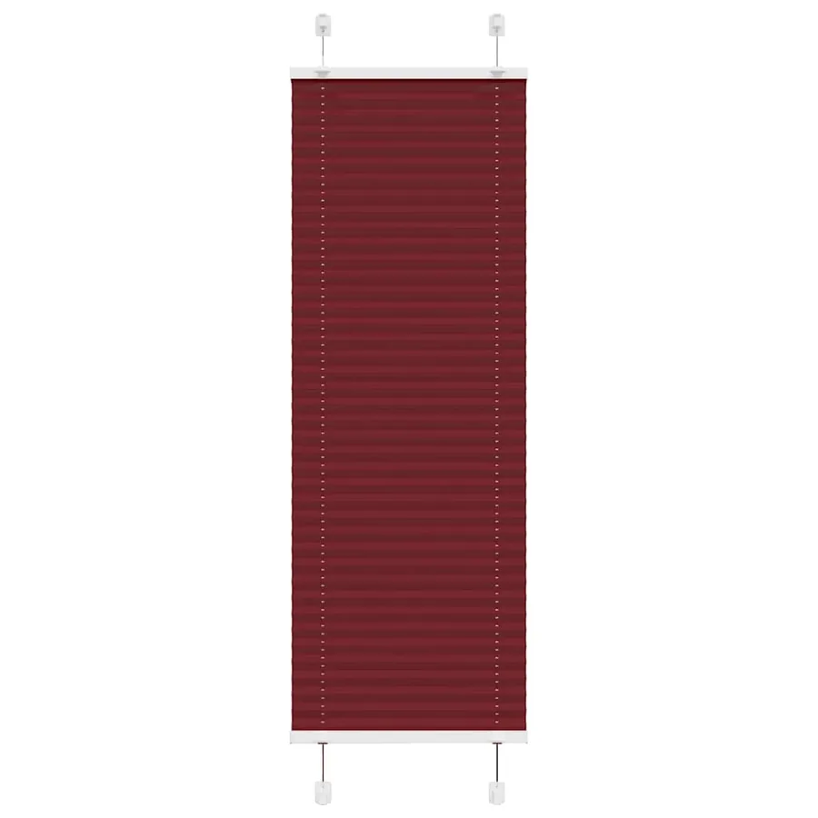 Store plissé rouge bordeaux 40x100 cm largeur du tissu 39,4 cm