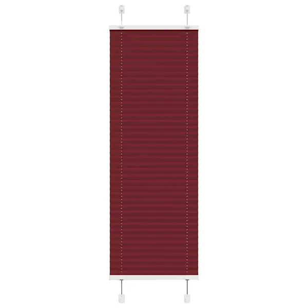 Store plissé rouge bordeaux 40x100 cm largeur du tissu 39,4 cm