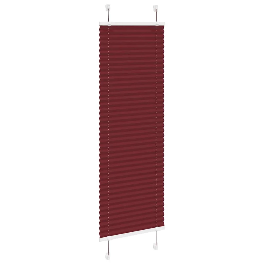 Store plissé rouge bordeaux 40x100 cm largeur du tissu 39,4 cm - 3