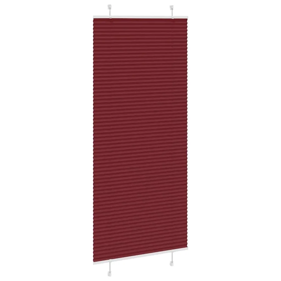 Store plissé rouge bordeaux 95x200 cm largeur du tissu 94,4 cm - 3