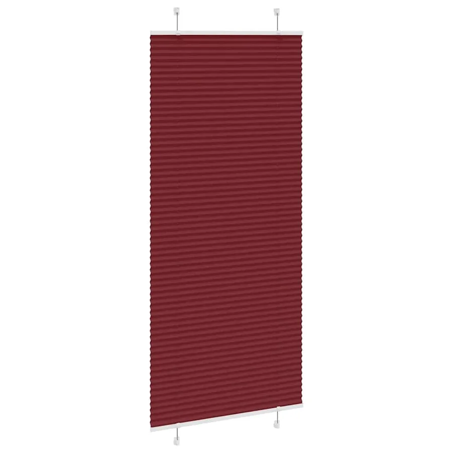 Store plissé rouge bordeaux 95x200 cm largeur du tissu 94,4 cm - 4