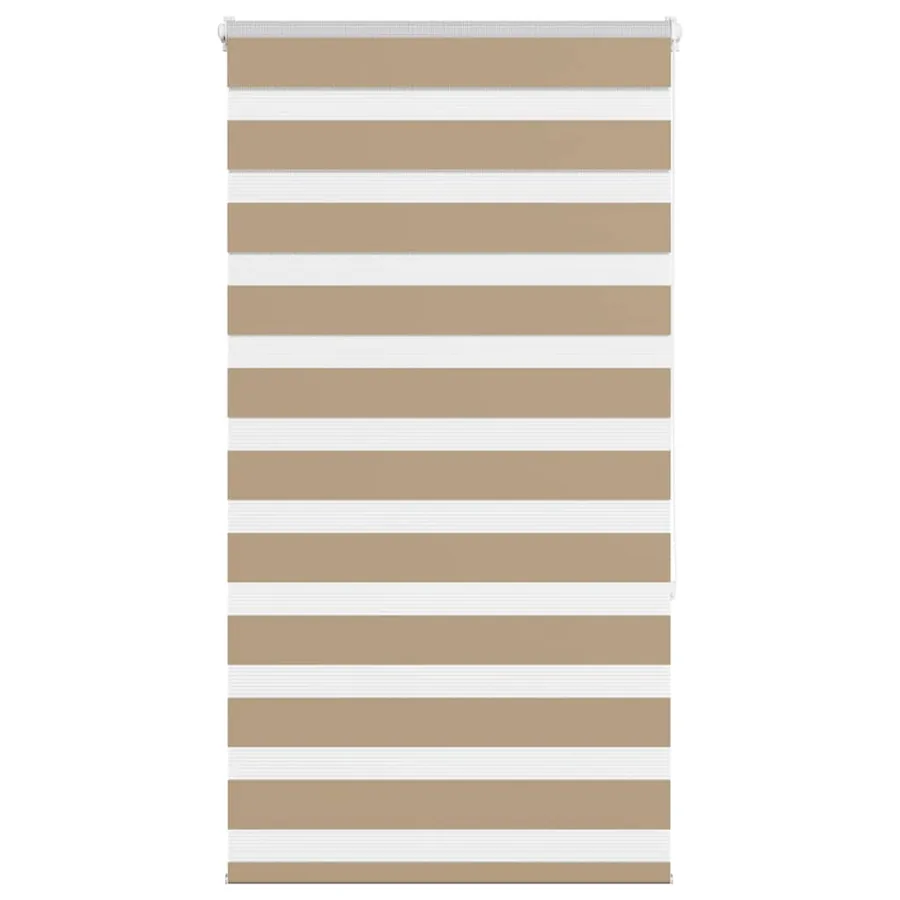 Store zèbre marron sable largeur du tissu 70,9 cm polyester