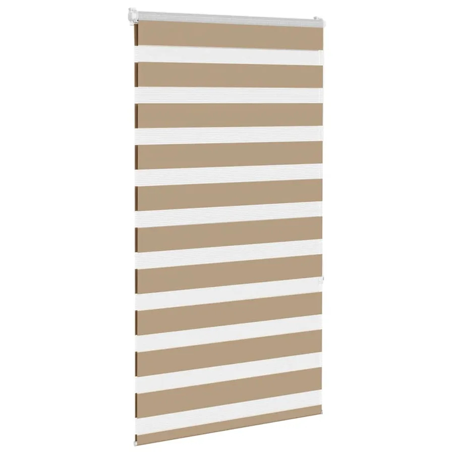 Store zèbre marron sable largeur du tissu 70,9 cm polyester - 3