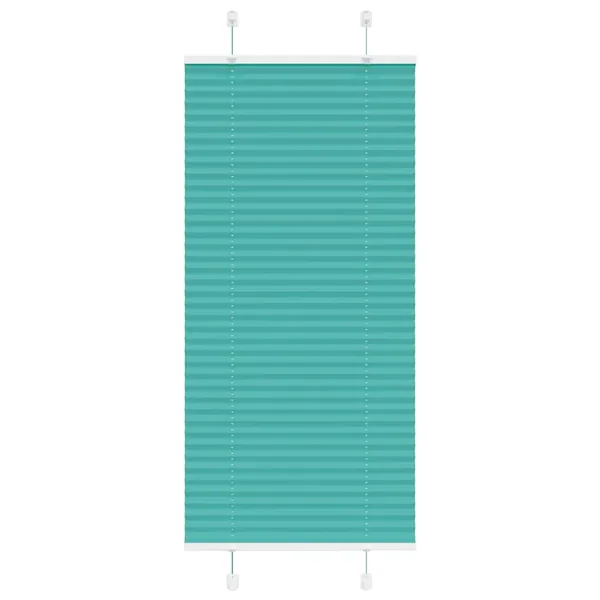 Store plissé vert pétrole 65x150 cm largeur du tissu 64,4 cm