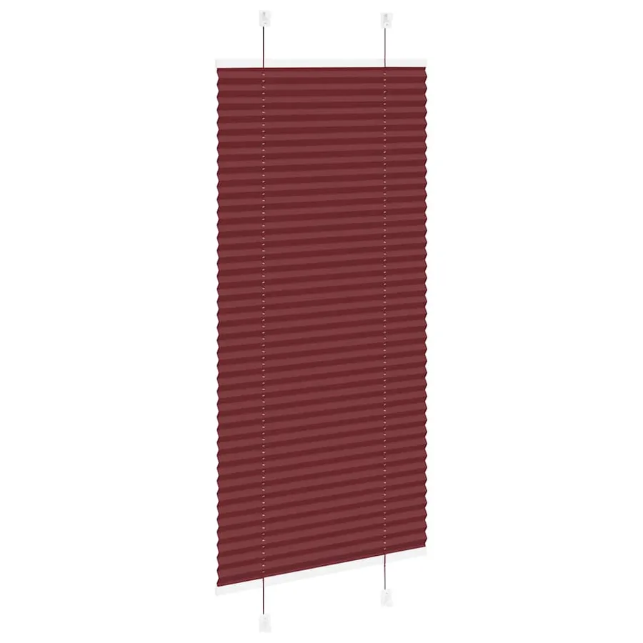 Store plissé rouge bordeaux 65x100 cm largeur du tissu 64,4 cm - 4