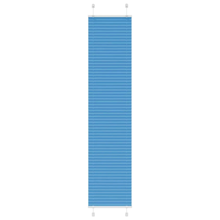 Store plissé bleu 45x200 cm largeur du tissu 44,4 cm polyester