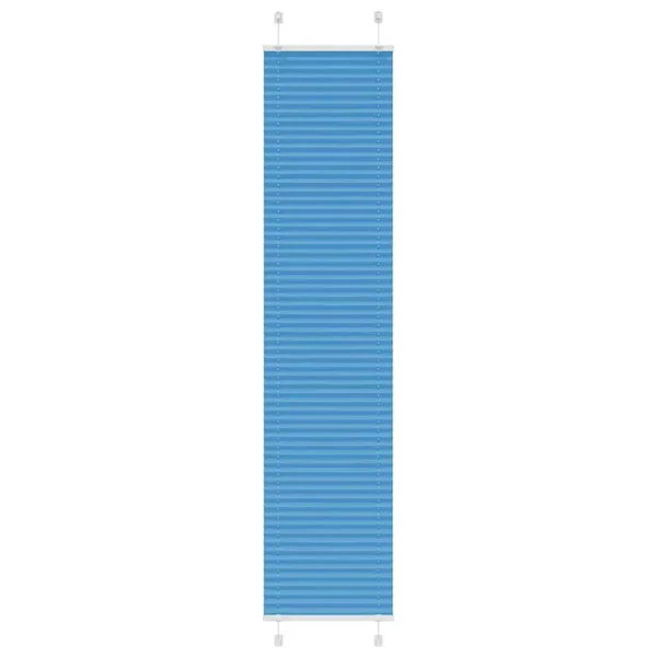 Store plissé bleu 45x200 cm largeur du tissu 44,4 cm polyester