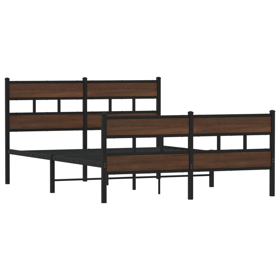 Cadre de lit sans matelas avec tête de lit et pied de lit - 3
