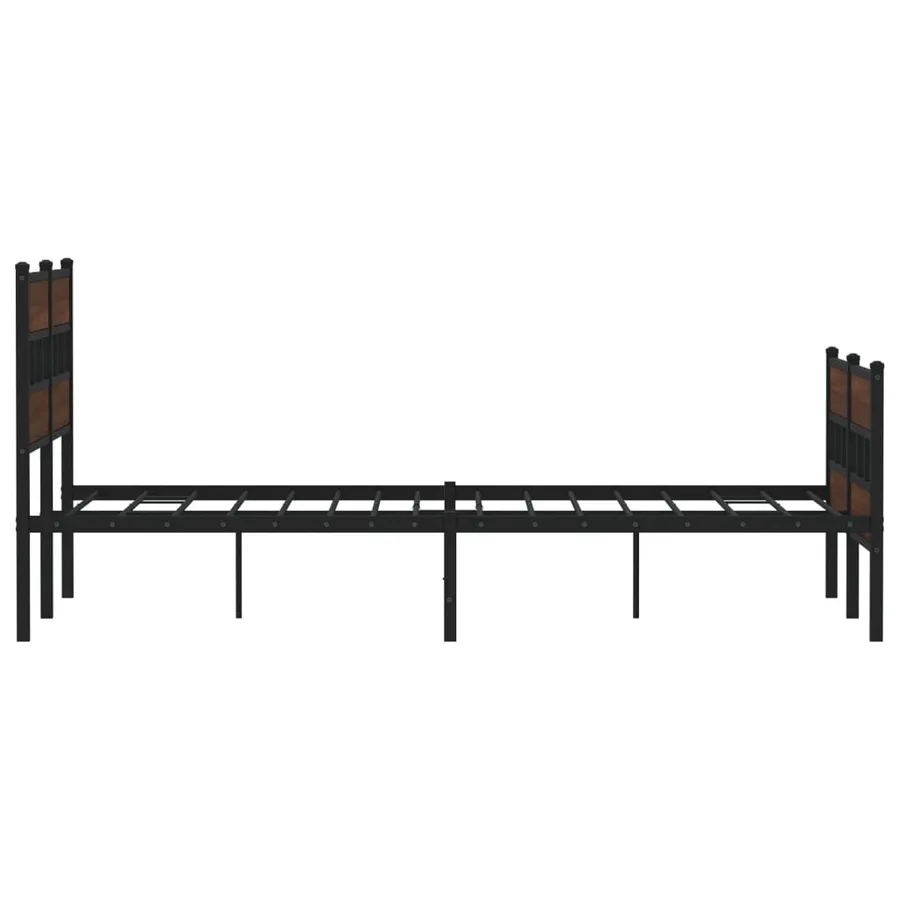 Cadre de lit sans matelas avec tête de lit et pied de lit - 5
