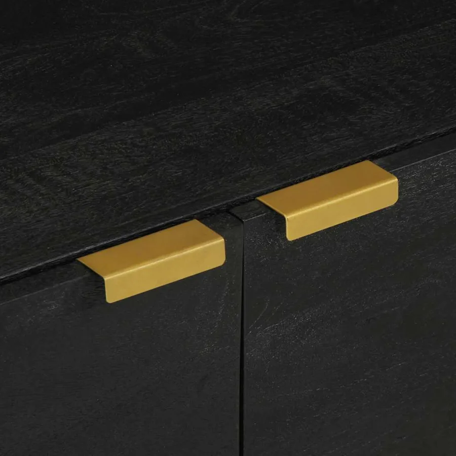 Table basse Noir 80x50x40 cm Bois d'ingénierie - 7