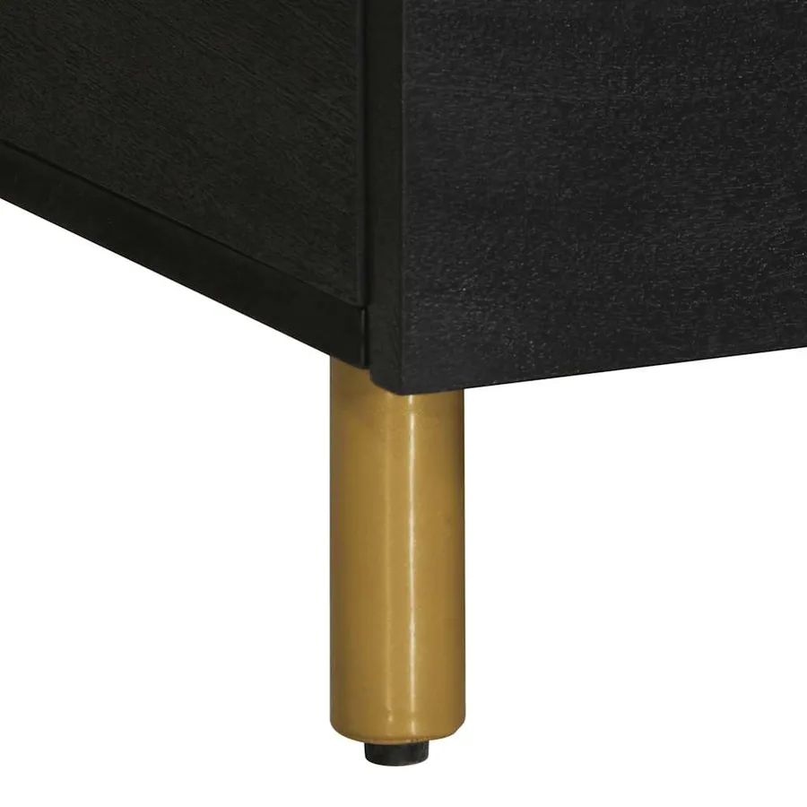 Table basse Noir 80x50x40 cm Bois d'ingénierie - 8