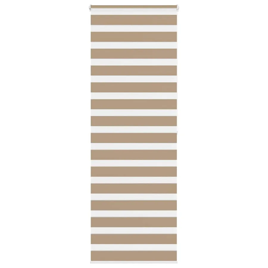 Store zèbre marron sable largeur du tissu 70,9 cm polyester
