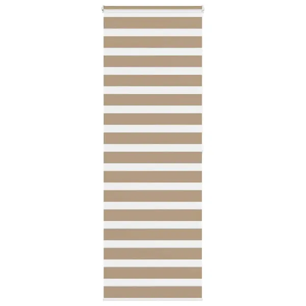 Store zèbre marron sable largeur du tissu 70,9 cm polyester