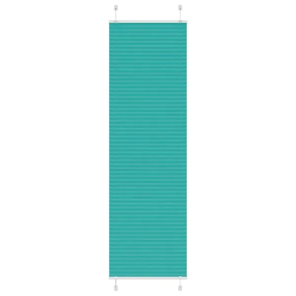 Store plissé vert pétrole 65x200 cm largeur du tissu 64,4 cm