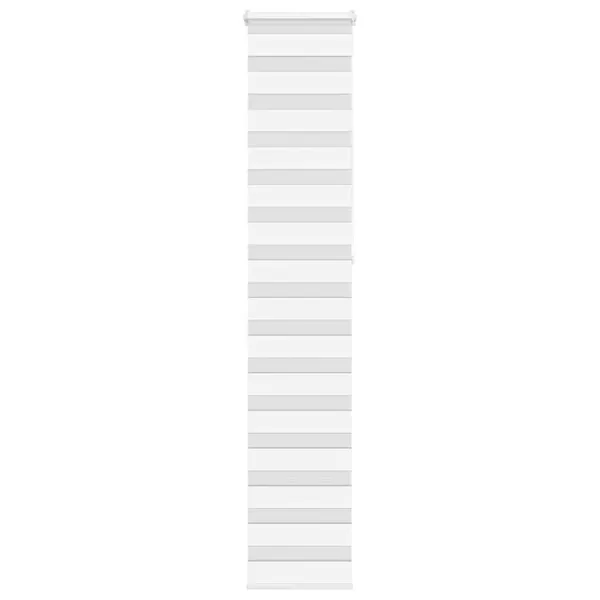 Store zèbre blanc 50x230 cm largeur du tissu 45,9 cm polyester