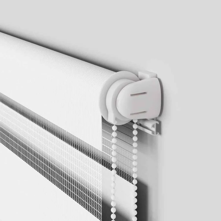 Store zèbre blanc 50x230 cm largeur du tissu 45,9 cm polyester - 10