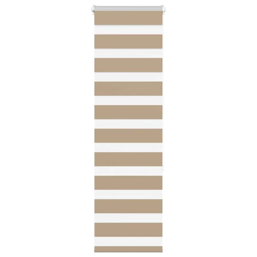 Store zèbre marron sable largeur du tissu 45,9 cm polyester