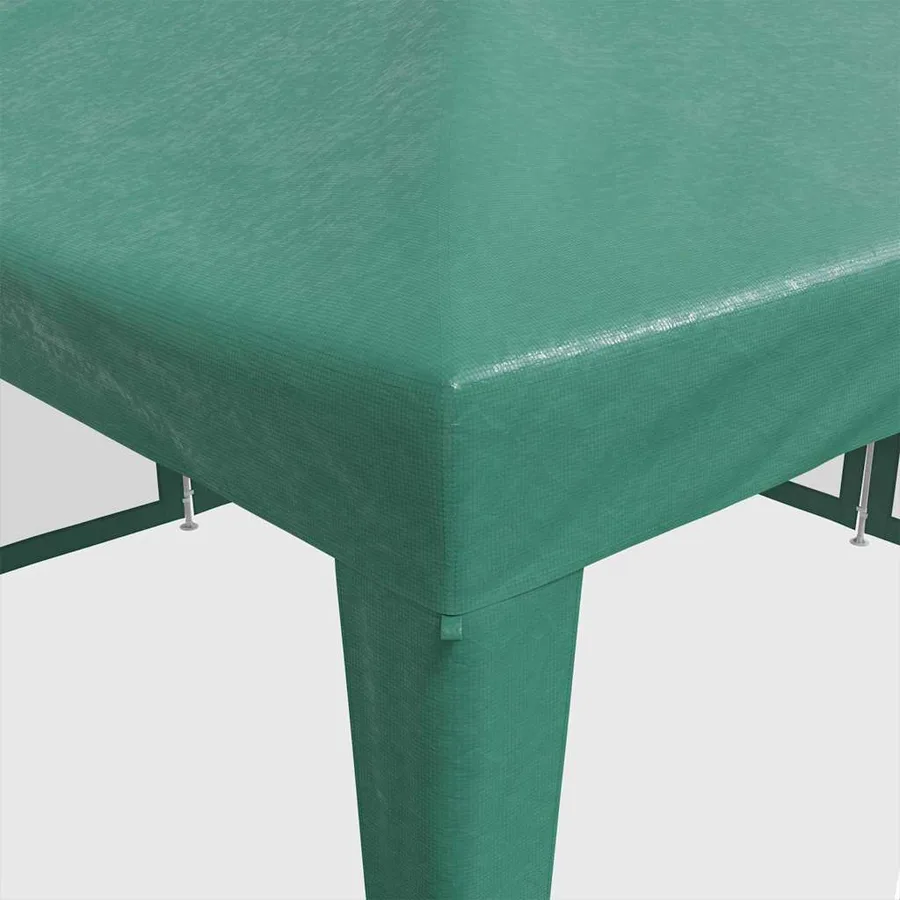 Tente de fête avec 8 parois latérales en maille vert 4x4 m PEHD - 7