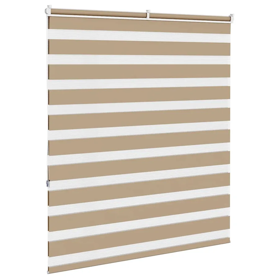 Store zèbre marron sable largeur du tissu 130,9 cm polyester - 4