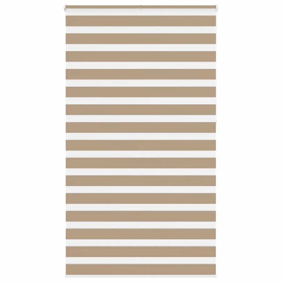 Store zèbre marron sable largeur du tissu 130,9 cm polyester