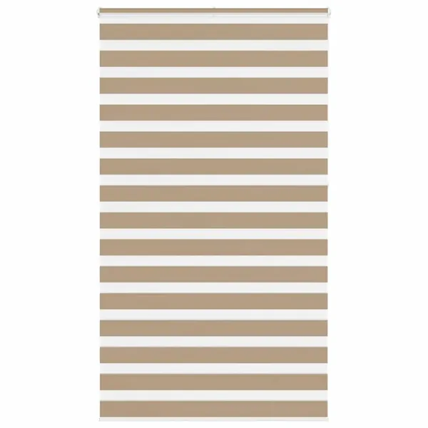 Store zèbre marron sable largeur du tissu 130,9 cm polyester