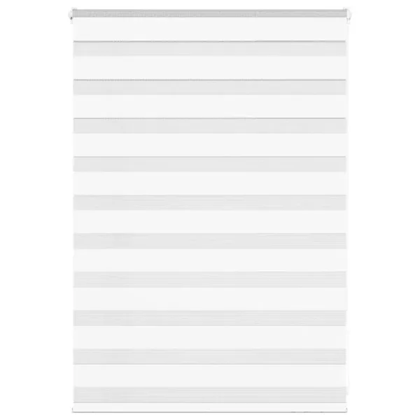 Store zèbre blanc 100x100 cm largeur du tissu 95,9cm polyester