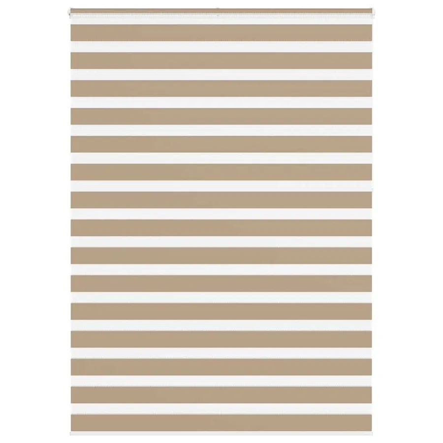 Store zèbre marron sable largeur du tissu 150,9 cm polyester
