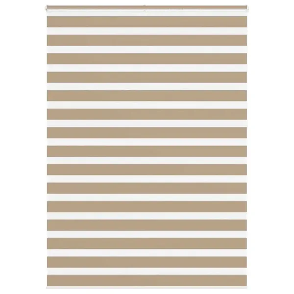 Store zèbre marron sable largeur du tissu 150,9 cm polyester