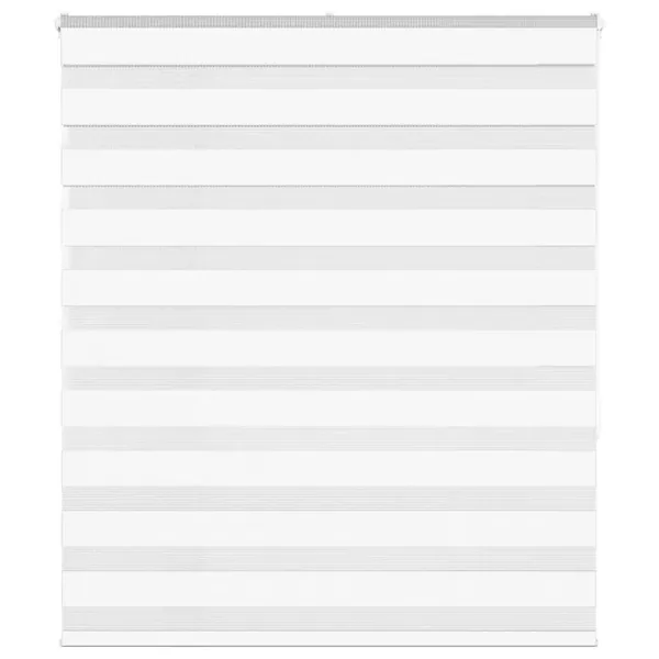 Store zèbre blanc 125x150 cm largeur du tissu 120,9cm polyester