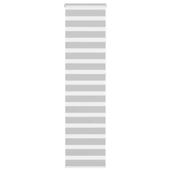 Store zèbre gris clair largeur du tissu 55,9 cm polyester