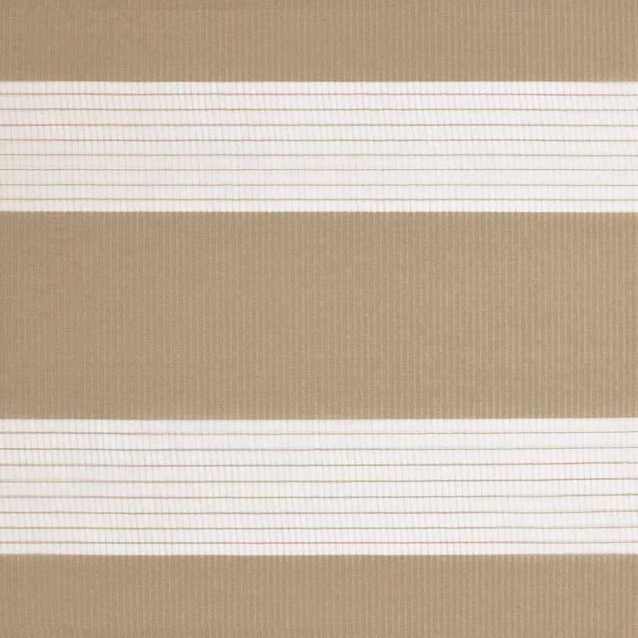 Store zèbre marron sable largeur du tissu 105,9 cm polyester - 15