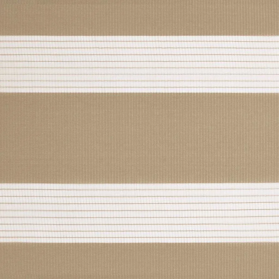 Store zèbre marron sable largeur du tissu 115,9 cm polyester - 15