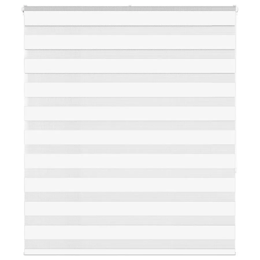 Store zèbre blanc 135x150 cm largeur du tissu 130,9cm polyester