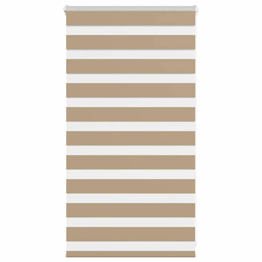 Store zèbre marron sable largeur du tissu 70,9 cm polyester