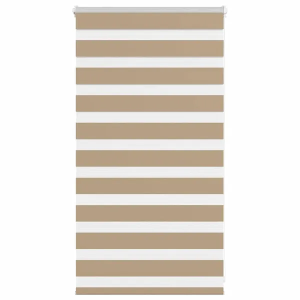 Store zèbre marron sable largeur du tissu 70,9 cm polyester