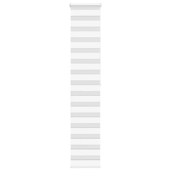 Store zèbre blanc 40x200 cm largeur du tissu 35,9 cm polyester