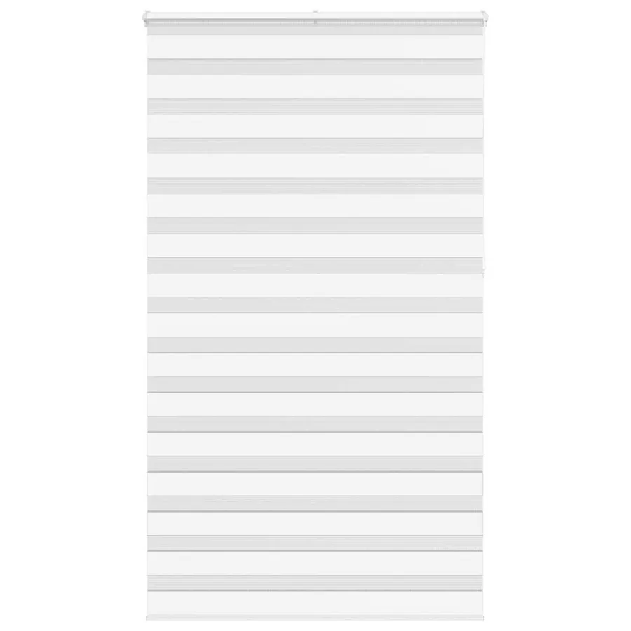 Store zèbre blanc 130x230 cm largeur du tissu 125,9cm polyester