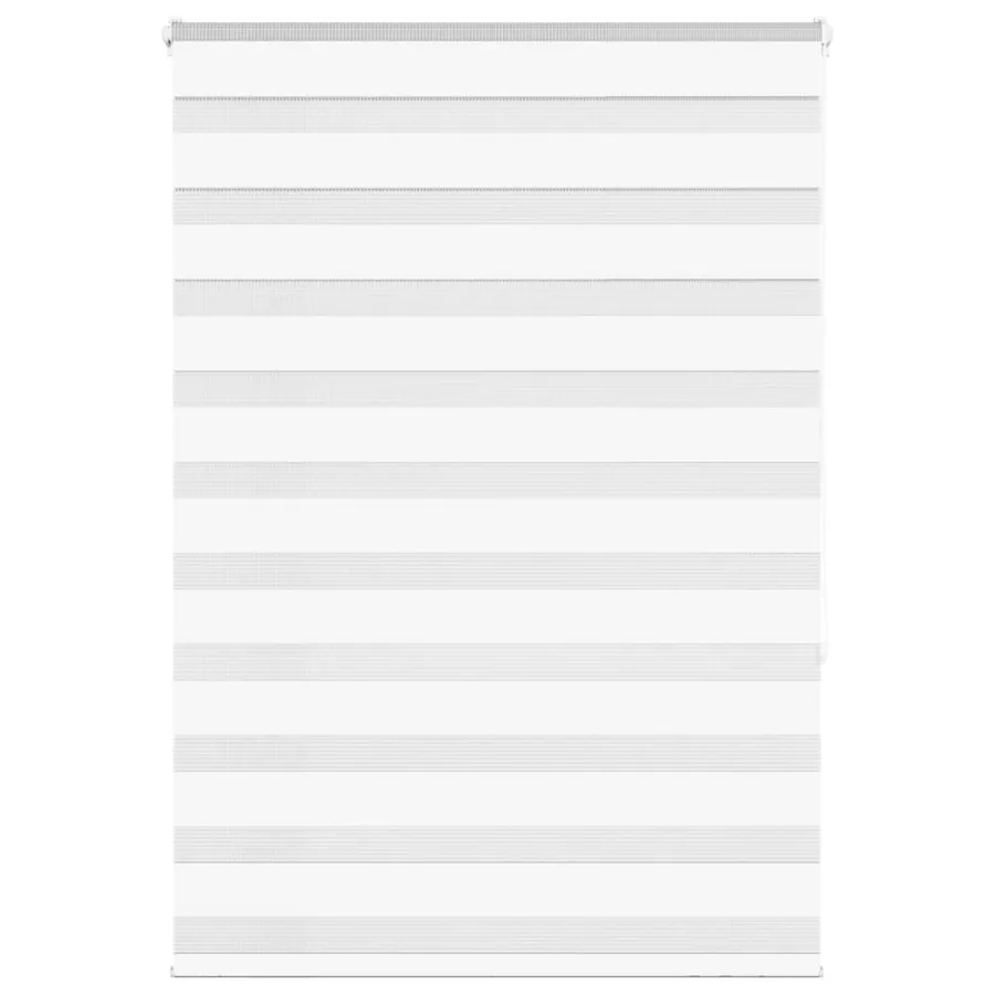 Store zèbre blanc 110x150 cm largeur du tissu 105,9cm polyester