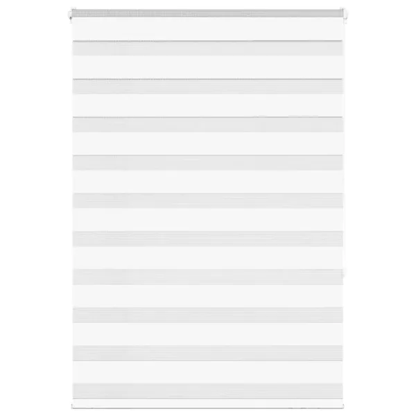 Store zèbre blanc 110x150 cm largeur du tissu 105,9cm polyester