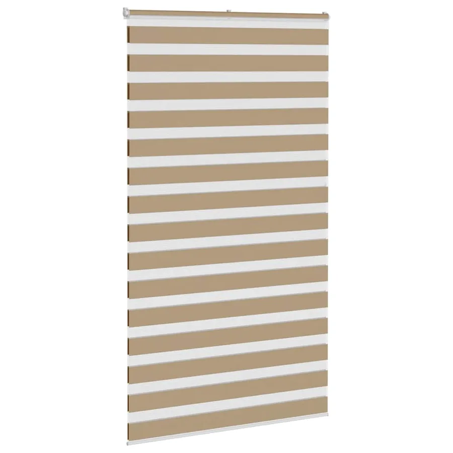 Store zèbre marron sable largeur du tissu 130,9 cm polyester - 3