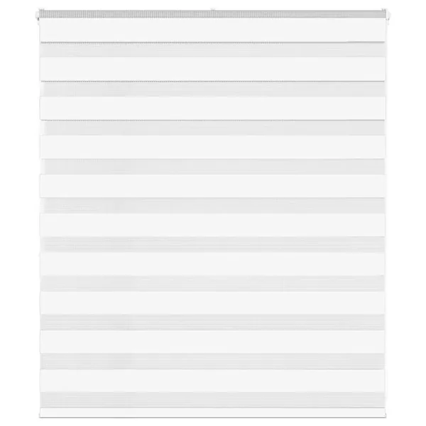 Store zèbre blanc 125x100 cm largeur du tissu 120,9cm polyester