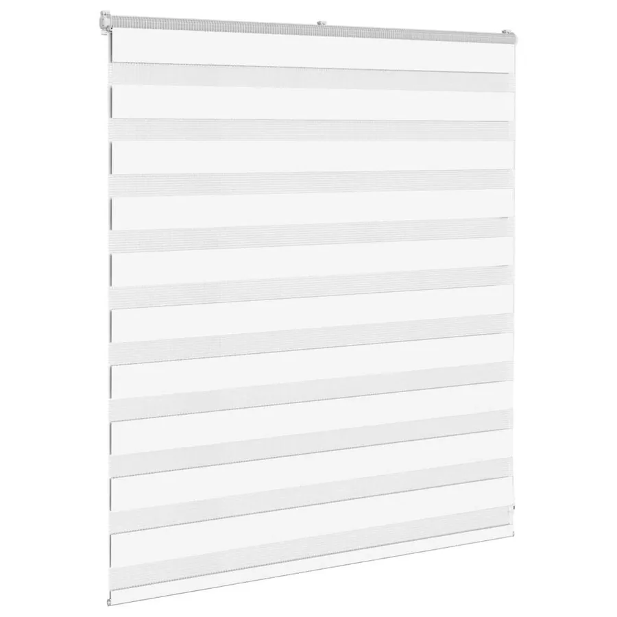 Store zèbre blanc 125x100 cm largeur du tissu 120,9cm polyester - 3