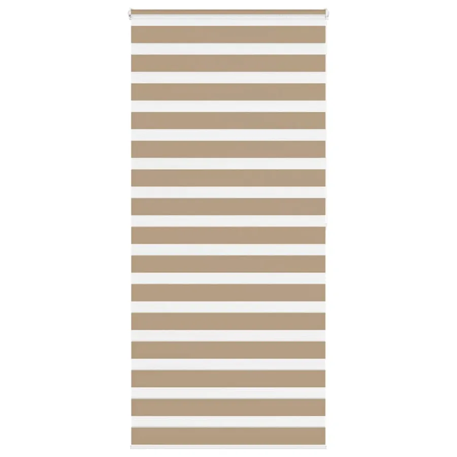Store zèbre marron sable largeur du tissu 105,9 cm polyester