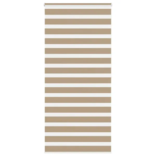 Store zèbre marron sable largeur du tissu 105,9 cm polyester