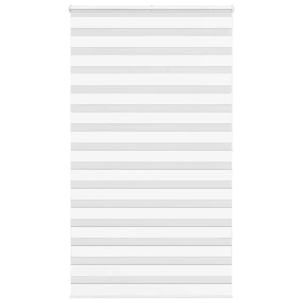 Store zèbre blanc 135x200 cm largeur du tissu 130,9cm polyester