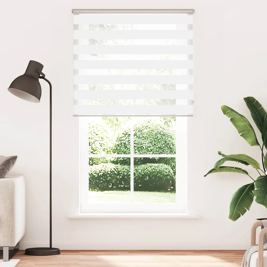 Store zèbre blanc 135x200 cm largeur du tissu 130,9cm polyester - 2